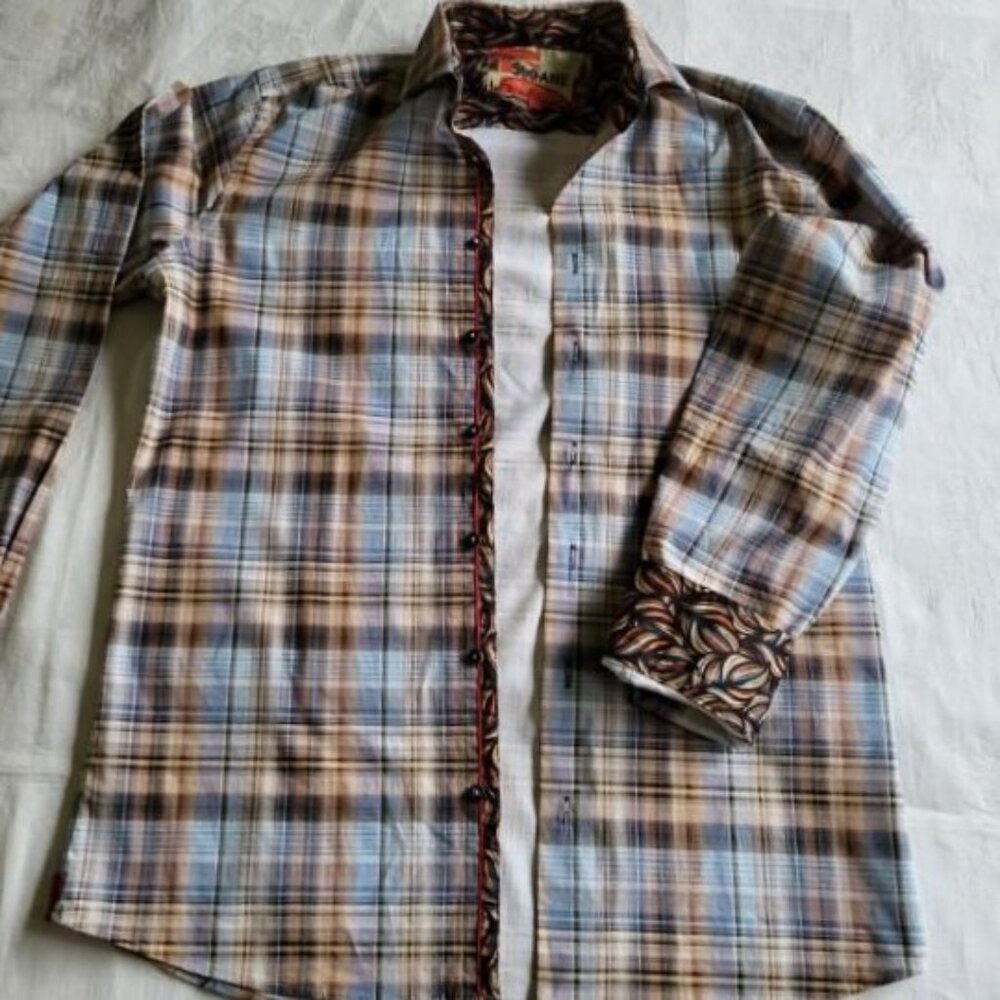 Sloane Button Down Shirt with Contrast Trim - Medium